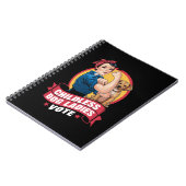 子どものいない猫の女性投票ドッグザ・リベッター・ドッグ ノートブック (左側)