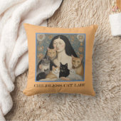 子どものいない猫の女性枕#4 クッション (ブランケット)