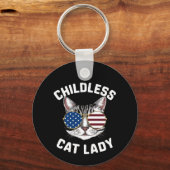子どものいない猫レディーカマラハリス2024 キーホルダー (裏面)