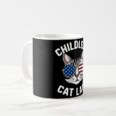 子どものいない猫レディーカマラハリス2024 コーヒーマグカップ (正面左)