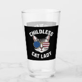 子どものいない猫レディーカマラハリス2024 タンブラーグラス (正面)