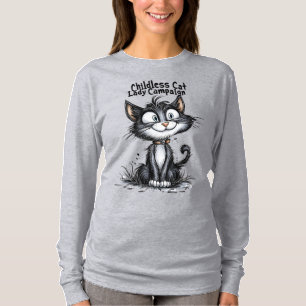 子どものいない猫レディーキャンペーン Tシャツ