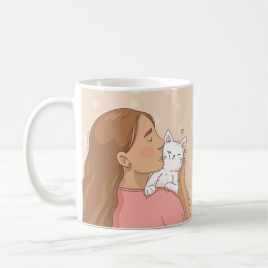 子どものいない猫レディース投票 コーヒーマグカップ (左)