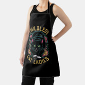 子どものいない猫レディース2024フェミニスト エプロン (インサイチュ)