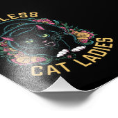 子どものいない猫レディース2024フェミニスト フォトプリント            (角)