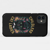 子どものいない猫レディース2024フェミニスト Case-Mate iPhoneケース (裏面(横))