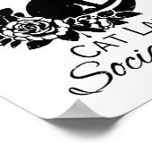 子どものいない猫レディーソーシャルクラブミームキャットカマラハル ポスター (角)