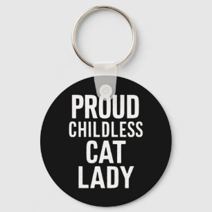子どものいない猫レディ猫ママ女性猫レディ キーホルダー