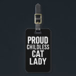 子どものいない猫レディ猫ママ女性猫レディ ラゲッジタグ<br><div class="desc">子どものいない猫レディ猫ママ女性猫レディ</div>