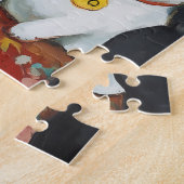 子どものいない猫夕べと居心地の良い女性 ジグソーパズル (側面)