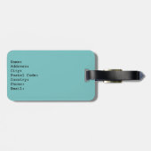 子どものいない猫夕べと居心地の良い女性 ラゲッジタグ (裏面横)