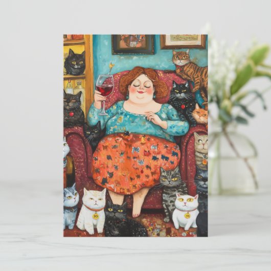 子どものいない猫夕べと居心地の良い女性 招待状 (スタンド正面)