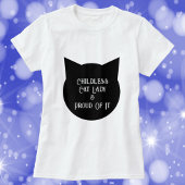 子どものいない猫誇りを持ったの女性と Tシャツ