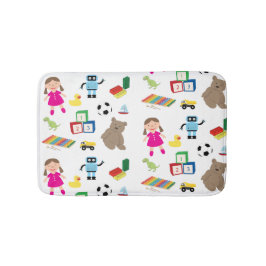 子どものおもちゃのコラージュ バスマット