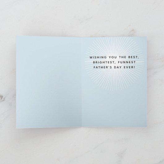 子どものお父さんの日をパパにしたかわいい漫画 カード (内部)