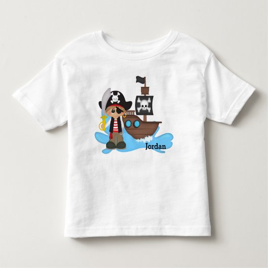 子どものかわいい海賊 トドラーTシャツ (正面)