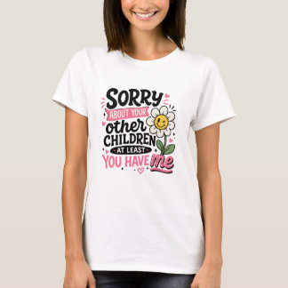 子どものことでごめんなさい 可愛い おもしろい ママ 母親 Tシャツ