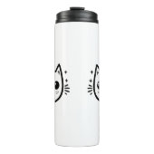 子どものようなスケッチ | 白黒 | ミニマル タンブラー (正面)