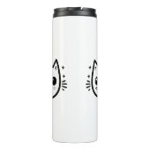 子どものようなスケッチ | 白黒 | ミニマル タンブラー (裏面)