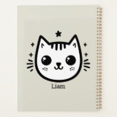 子どものようなスケッチ | 白黒 | ミニマル プランナー手帳 (裏面)