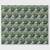 子どものような花のポット ラッピングペーパー (フラット)