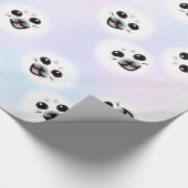 子どものアシカの顔の包装紙のすごいかわいい ラッピングペーパー (コーナー)