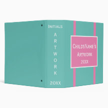 子どものアートワークのバインダー