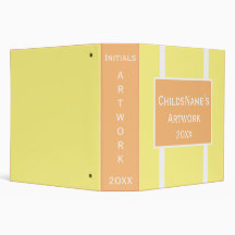 子どものアートワークのバインダー