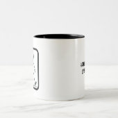 子どものアートワークを追加する父の日パーソナライズされた ツートーンマグカップ (中央)