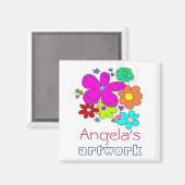 子どものアートワーク磁石 マグネット (正面/裏面)