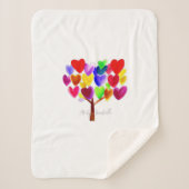 子どものアート作品やスケッチを可愛くする シェルパブランケット (正面)