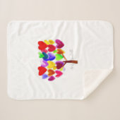 子どものアート作品やスケッチを可愛くする シェルパブランケット (正面(横))