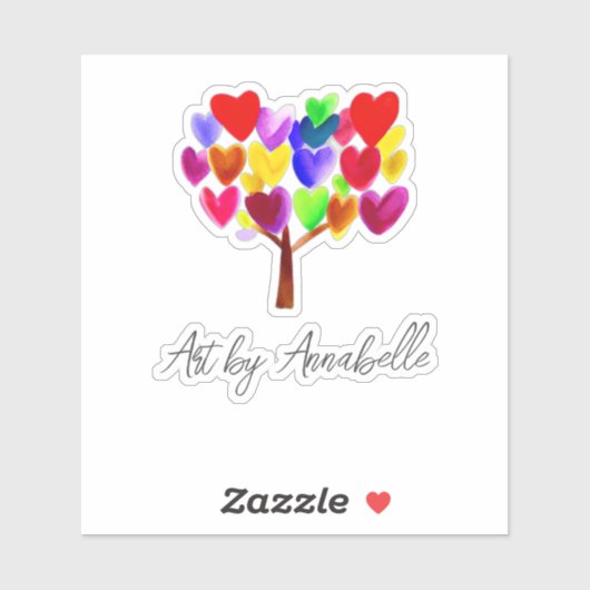 子どものアート作品やスケッチをAにする シール (シート)