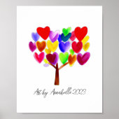 子どものアート作品やスケッチをAにする ポスター (正面)