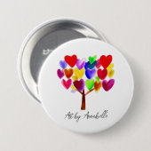 子どものアート作品やスケッチをAにする 缶バッジ (正面&裏面)