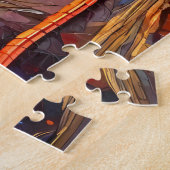 子どものカラフル恐竜 ジグソーパズル (側面)