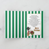 子どものクリスマスストッキング – 孫娘 – キャンディ シーズンカード (内部)