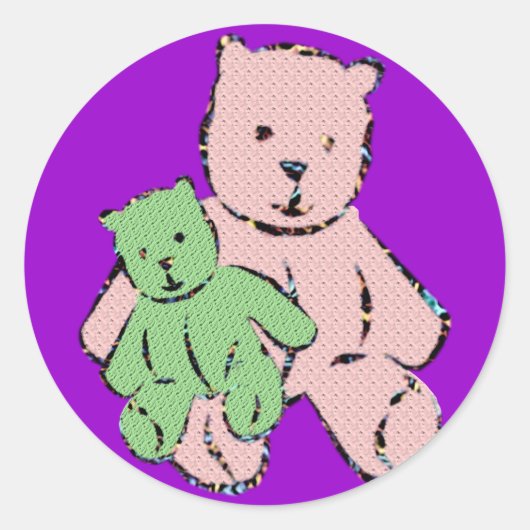 子どものステッカー ラウンドシール (正面)