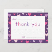 子どものハートに感謝状空白のを記入 ポストカード (正面/裏面)