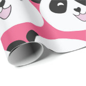 子どものパターンパンダはシームレスなヴィンテージリピートをする。C ラッピングペーパー (ロールコーナー)