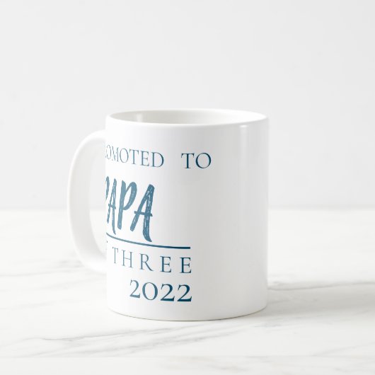 子どものパパへの妊娠告知 コーヒーマグカップ (正面左)