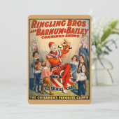 子どものパーティの招待状とヴィンテージピエロ 招待状 (スタンド正面)