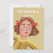 子どものパーティの招待状 招待状 (正面)