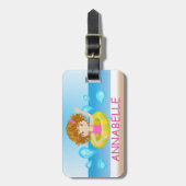 子どものビーチ手荷物タグ ラゲッジタグ (正面縦)