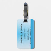 子どものビーチ手荷物タグ ラゲッジタグ (裏面縦)