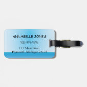 子どものビーチ手荷物タグ ラゲッジタグ (裏面横)