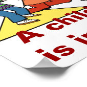 子どもの世界が手に入っている ポスター (角)