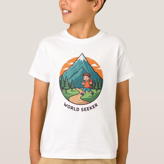 子どもの世界の探求者 Tシャツ (正面)