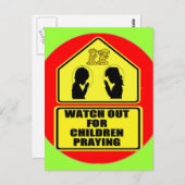 子どもの世話祈をする ポストカード (正面/裏面)