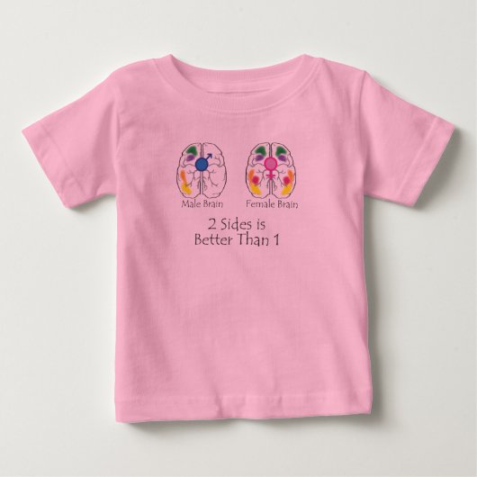 子どもの両側 ベビーTシャツ (正面)